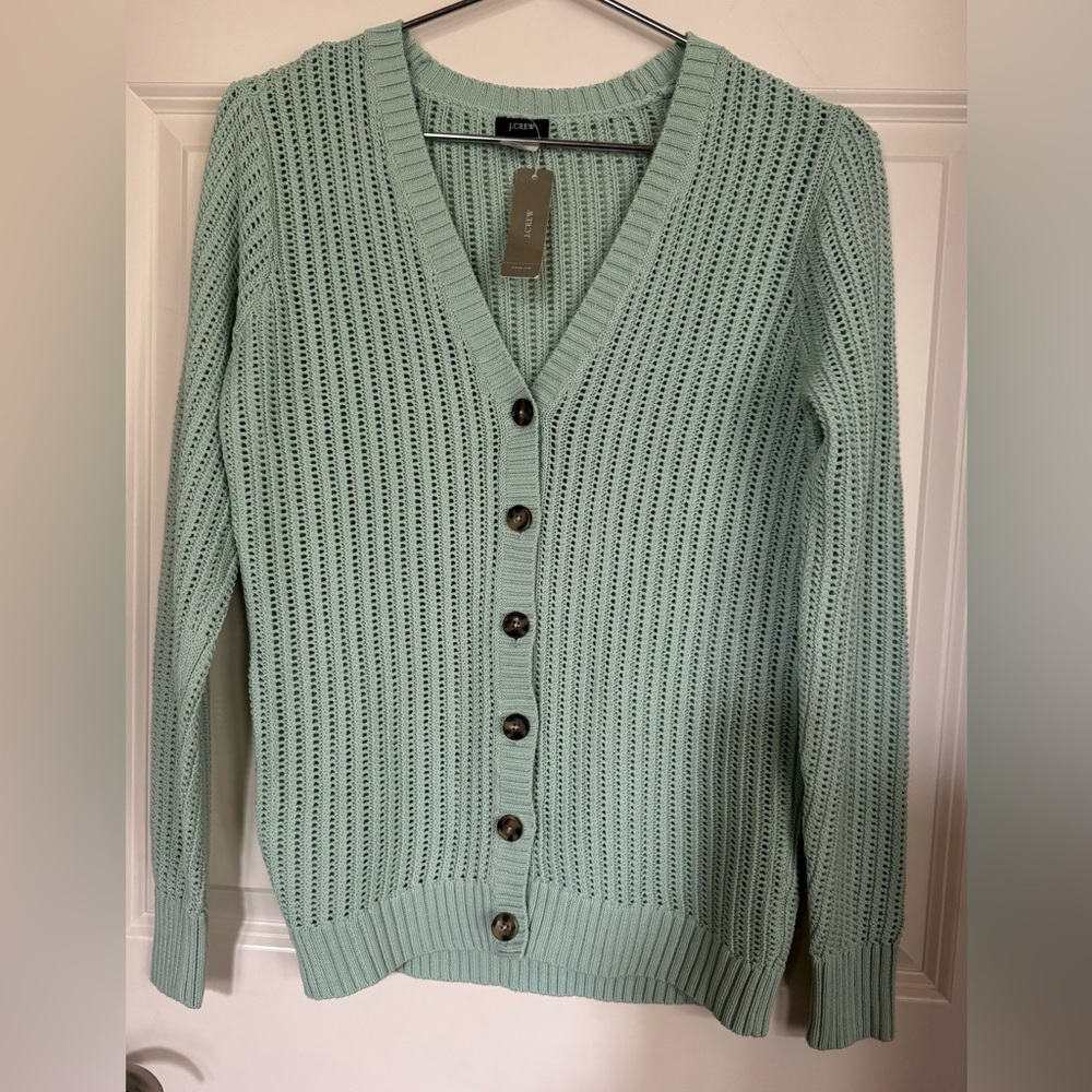 J Crew Summer Weight Cotton Cardigan - Picture 3 of 7